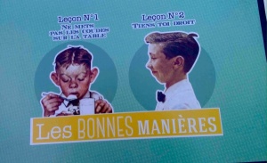 Poster plastifi Les bonnes manires (vert)